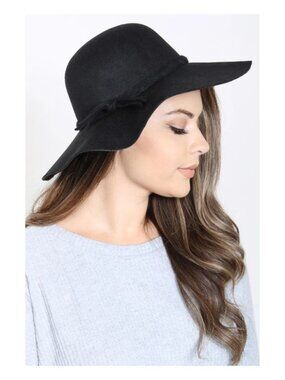 Women’s Black Wide Brim Sun Hat NWT